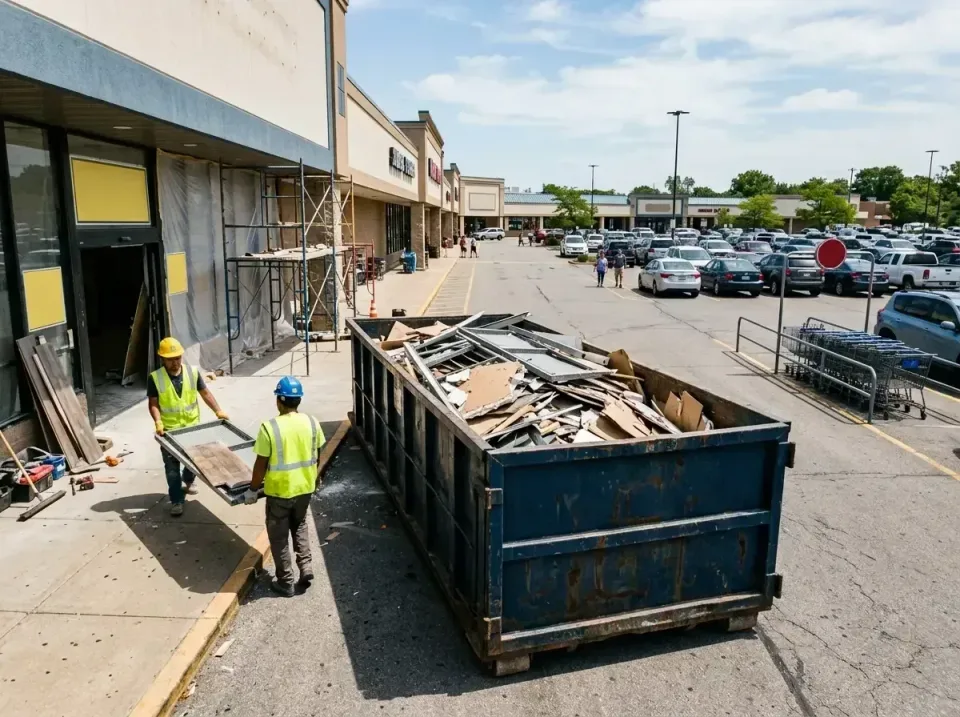 retail-store-renovation-debris-003 — frequently asked questions, Roll-off Dumpster Rentals in Elk Grove Village, IL